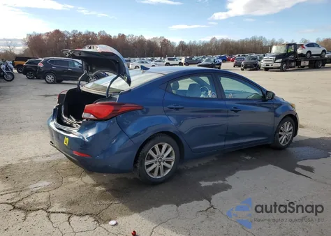 2014 Hyundai Elantra Se from USA, damaged, VIN KMHDH4AE4EU163161